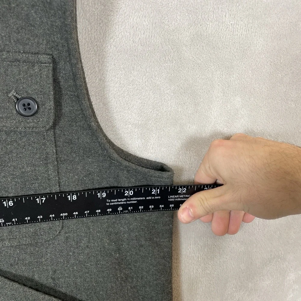 Woolrich Vest Mens Medium Utility Soft Shell Cotton Insulated Sherpa Lined